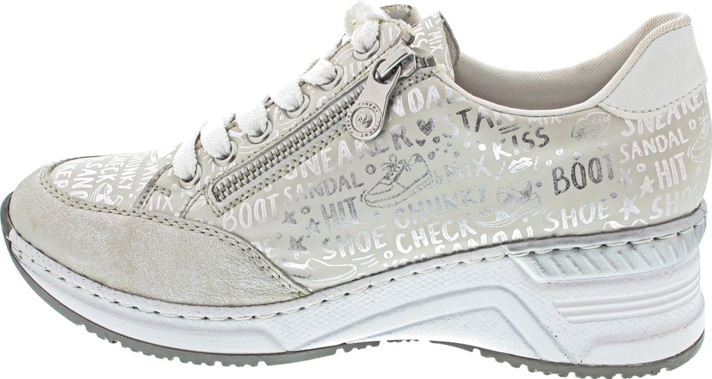 Rieker Damen Sneaker beige kombi, Damen:37 EU Produktbild 