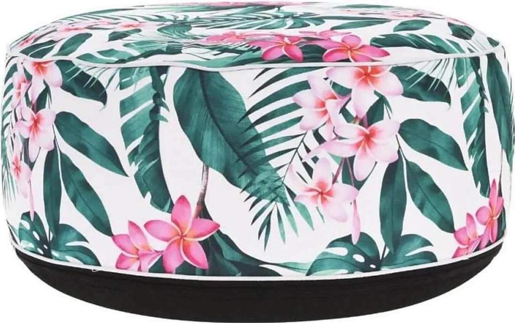 Tabouret Gonflable Fleurs 55x25cm : Gagnez de la Place sur votre Balcon