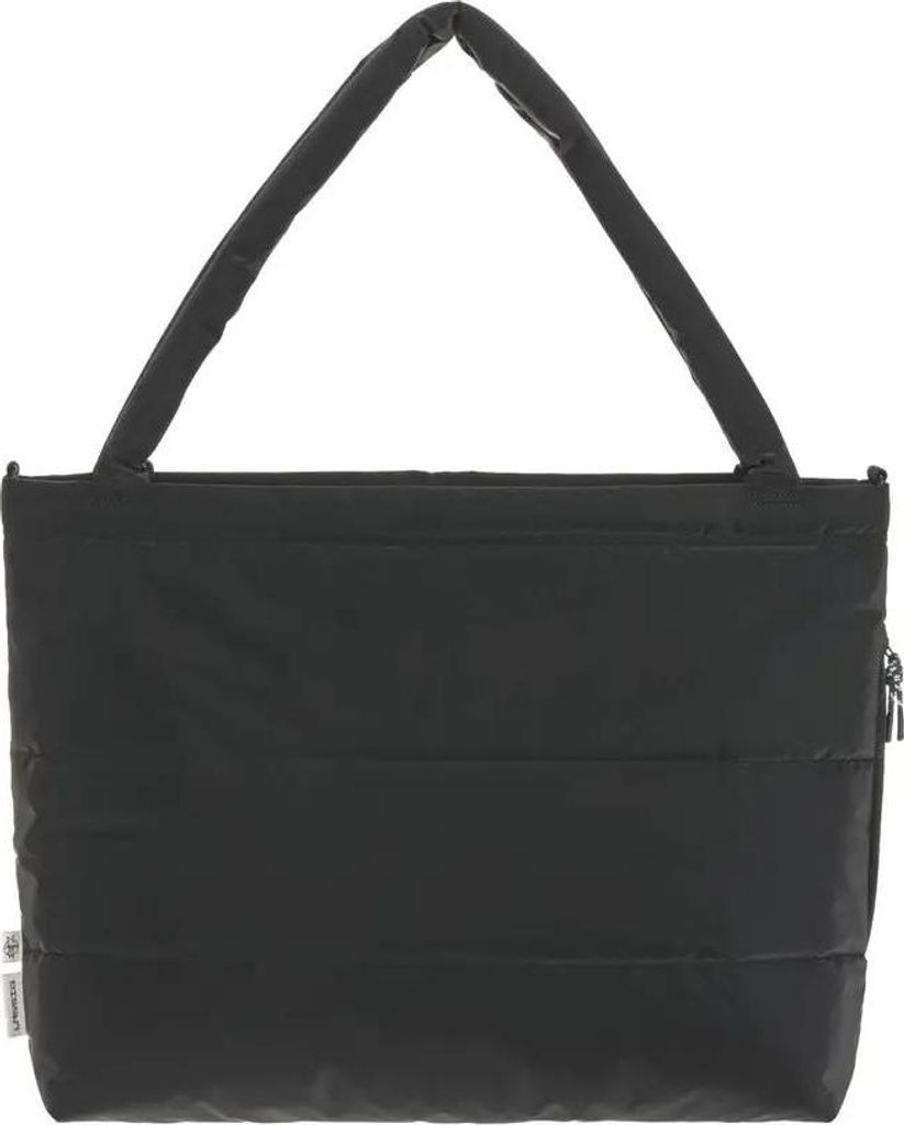 LÄSSIG Baby Wickeltasche Shopper mit Kinderwagenbefestigung - Schwarz