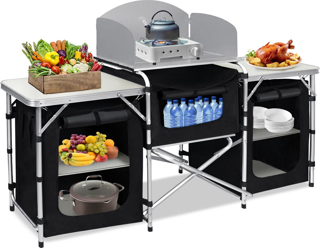 LZQ Campingküche Faltbar Campingschränke mit Produktbild 