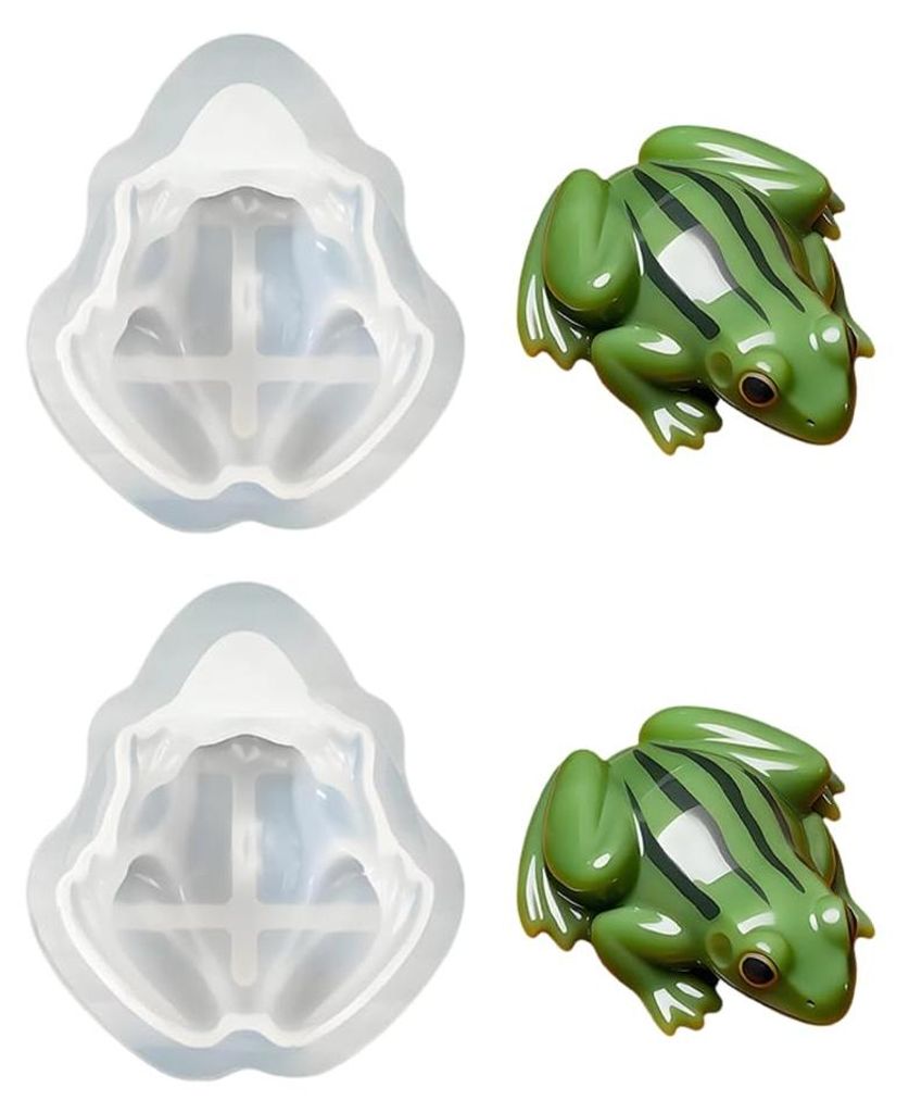 Silikonformen (2/3 Stück) zur Herstellung von 3D-Fröschen/Eidechsen/Schildkröten als Frühlingsdekoration