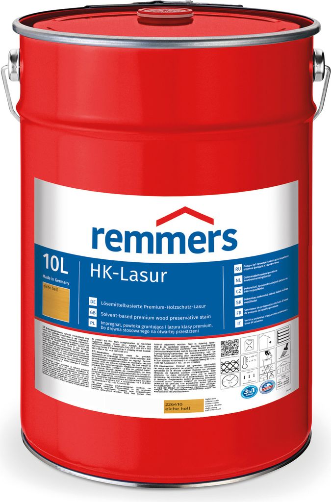 Remmers HK-Lasur 3in1 eiche hell (RC-365) 10 l, Holzlasur aussen