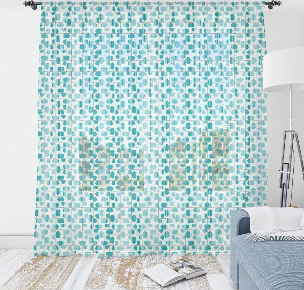 ABAKUHAUS Abstrakt Wandteppich, Minimalistic Punkte Arrangement Zeitgenössische Kunst Blick Calm Zier-Fliesen-Muster, Wohnzimmer Schlafzimmer seid...