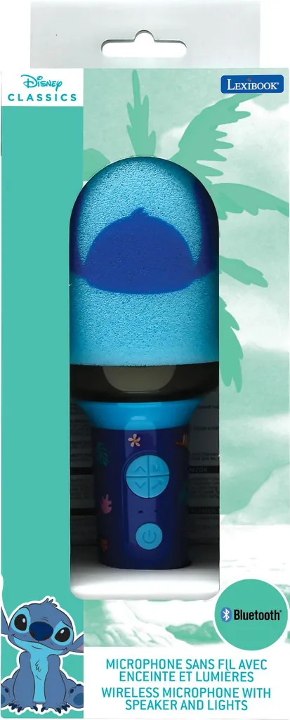 Microfono Professionale per Bambini Stitch - Bluetooth e Luci LED - 3