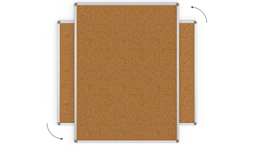 Bacheca in sughero (cornice in alluminio) 120x90 cm - 7