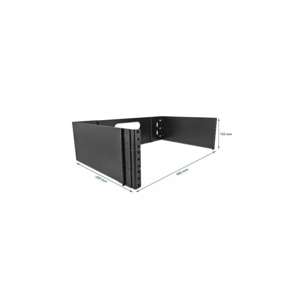 Support mural 19 pouces DELOCK pliable 3U noir pour baie informatique