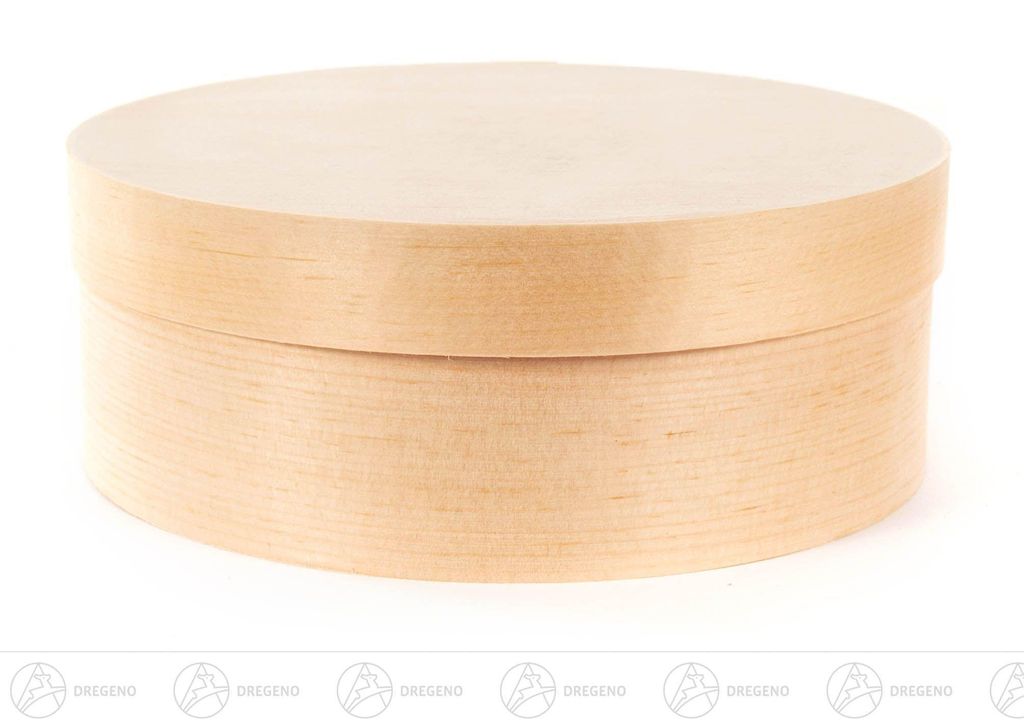 Ersatzteile & Bastelbedarf Spanschachtel rund Breite x Höhe x Tiefe 14,5 cmx5 cmx14,5 cm NEU