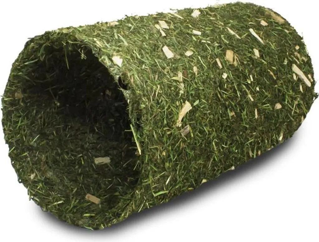 Gioco e Snack JR Farm: Tunnel Fieno con Supporto in Legno Naturale