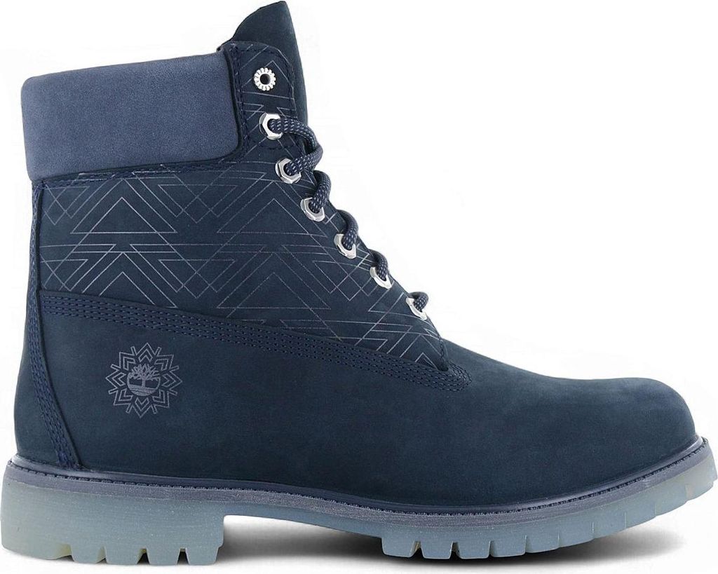 Timberland Premium 6 Inch Boots WP Waterproof - Herren Winter Stiefel Leder Blau TB0A2P6W-W06 , EU 42 US 8.5