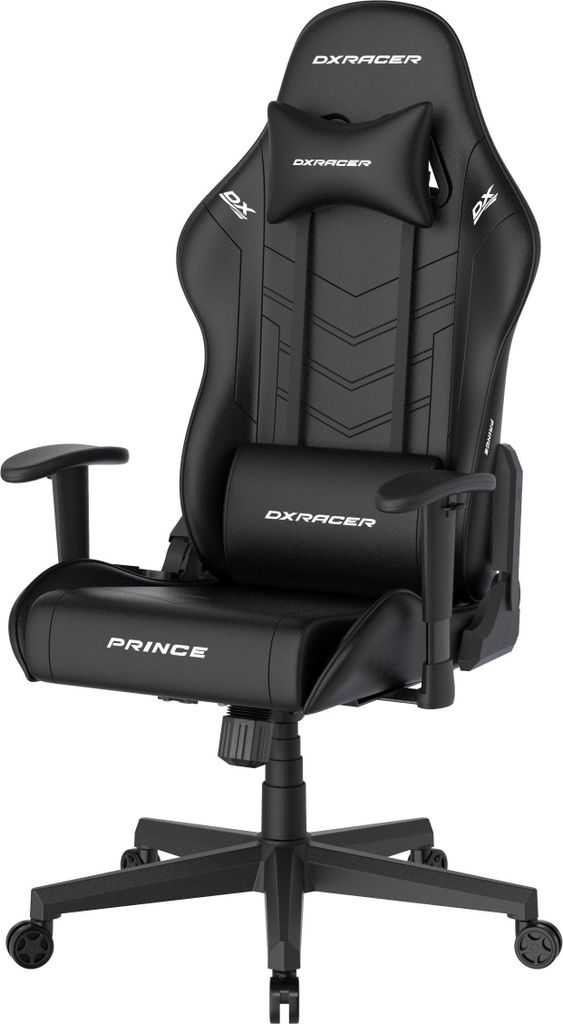 DXRACER Prince Gaming Chair Stuhl Regular L PVC schwarz-schwarz