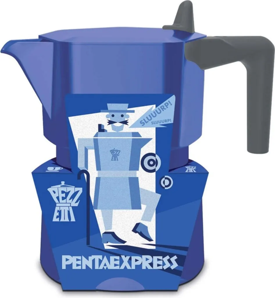 Cafetière italienne Moka Pezzetti Pentaexpress pour espresso traditionnel - 2