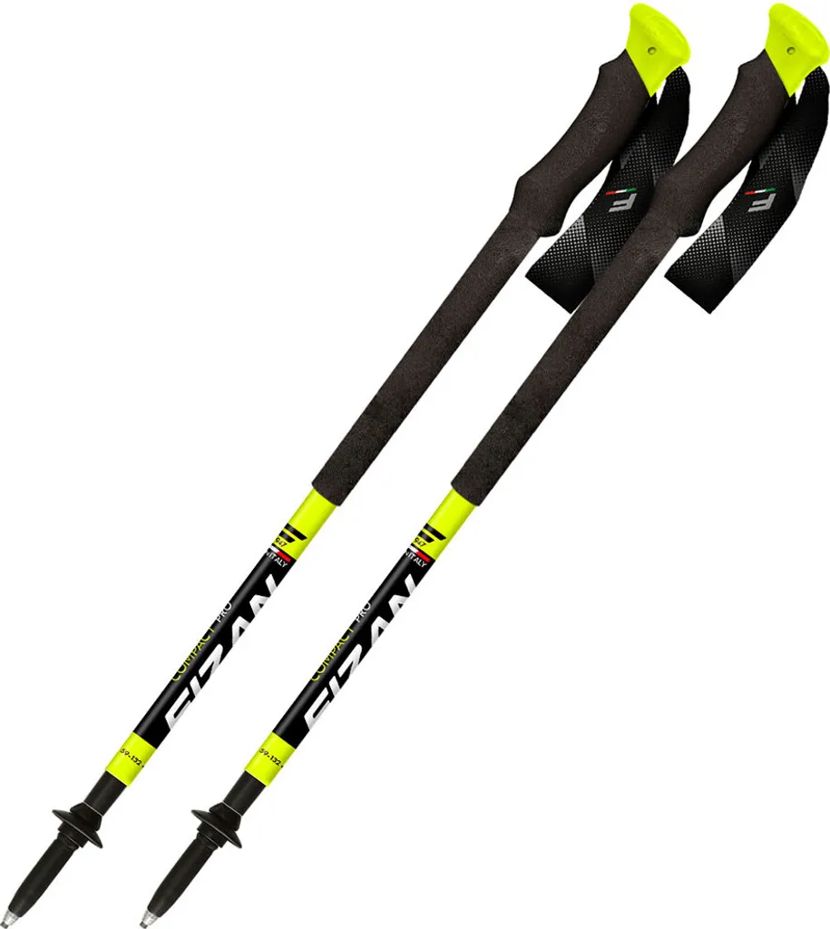 Bâtons Fizan Compact Pro Jaune 59-132 cm : Dites adieu aux douleurs de genoux