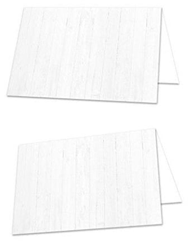 Tischkarte 8,5 x 5,5 cm helle Holzoptik neutral weiß Blanko Kärtchen zum Beschriften 100 Stück25 Stück