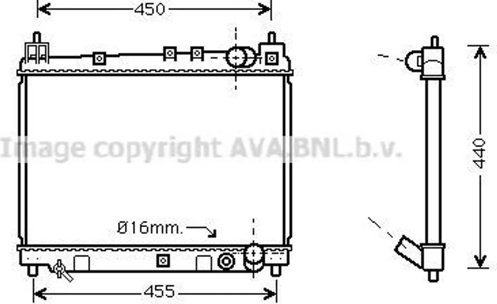 Radiateur pour Yaris et Yaris Verso : remplacez votre OE 1640021060 ici