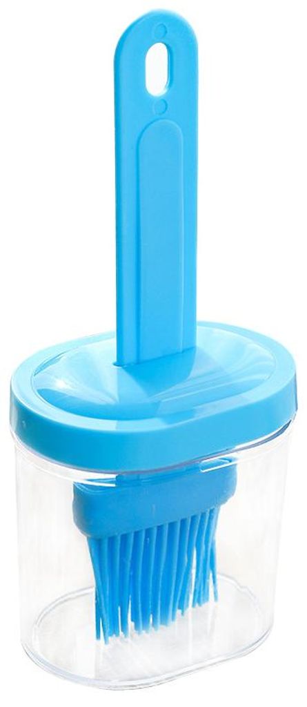 Silicone Oil Bottle mit Built-in Brush Cover High Temperature Resistant lebensmittelecht Oil Brush BBQ Seasoning Brush Cooking Werkzeuge 1 Stück (...