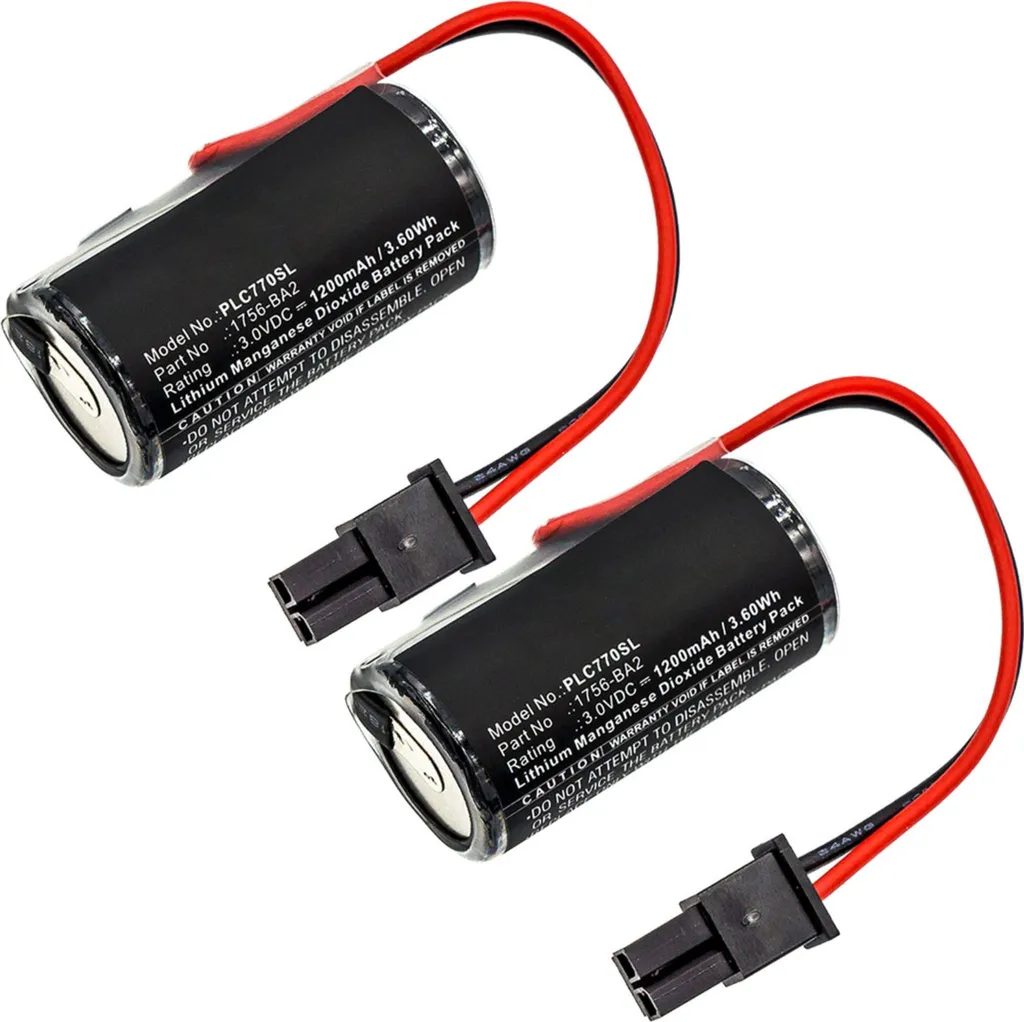 Batterie 1756-BA2 pour Allen-Bradley ControlLogix par subtel - Lot de 2