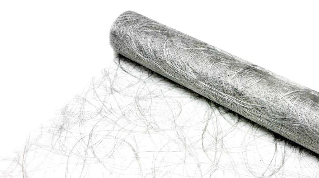 SIZOWEB Vlies METALLIC Dekorolle Tischläufer Tischband 30cm/5m Silber