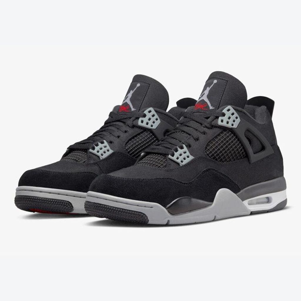 Air Jordan 4 Retro Black Canvas:RU44.5 Produktbild 