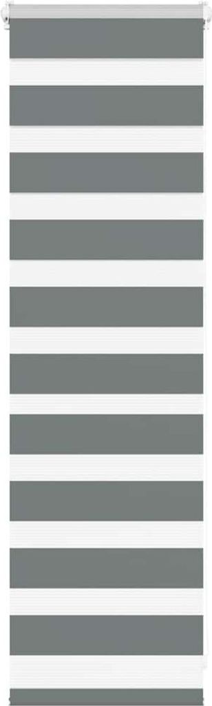 Doppelrollo Dunkelgrau 50x100 cm Stoffbreite 45,9 cm Polyester