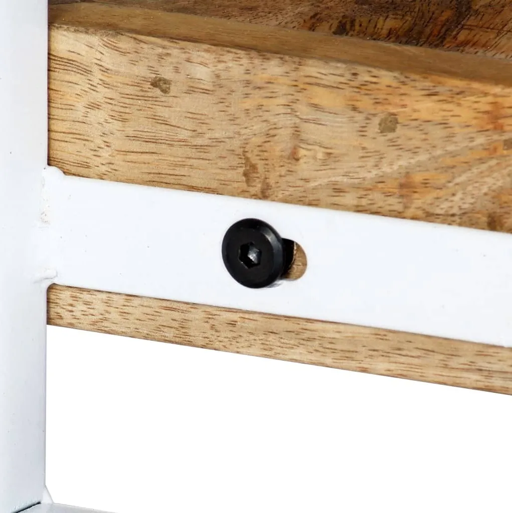 Meuble TV en manguier massif robuste et compact de 90cm - 6