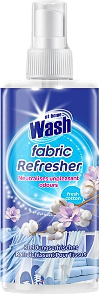 At Home - Wash - Textilerfrischer - Fresh Baumwolle - Neutralisiert unangenehme Gerüche - 300 ml - 1 Stück