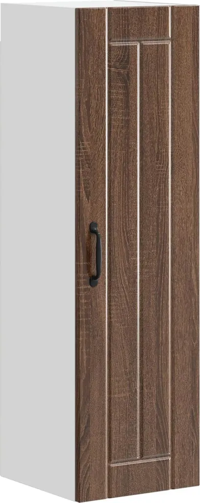 Mobiletto Loft 30x100 cm Rovere Scuro | Storage Cucina Slim vidaXL