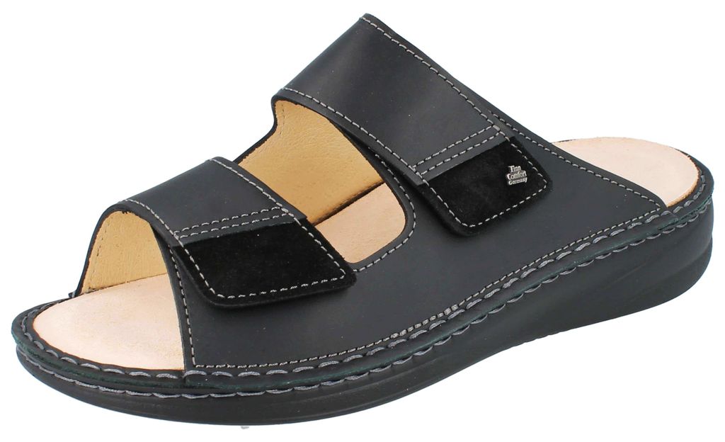 Finn Comfort Psara (nero) - Sandalo / mulo da uomo, nero Immagine del prodotto 