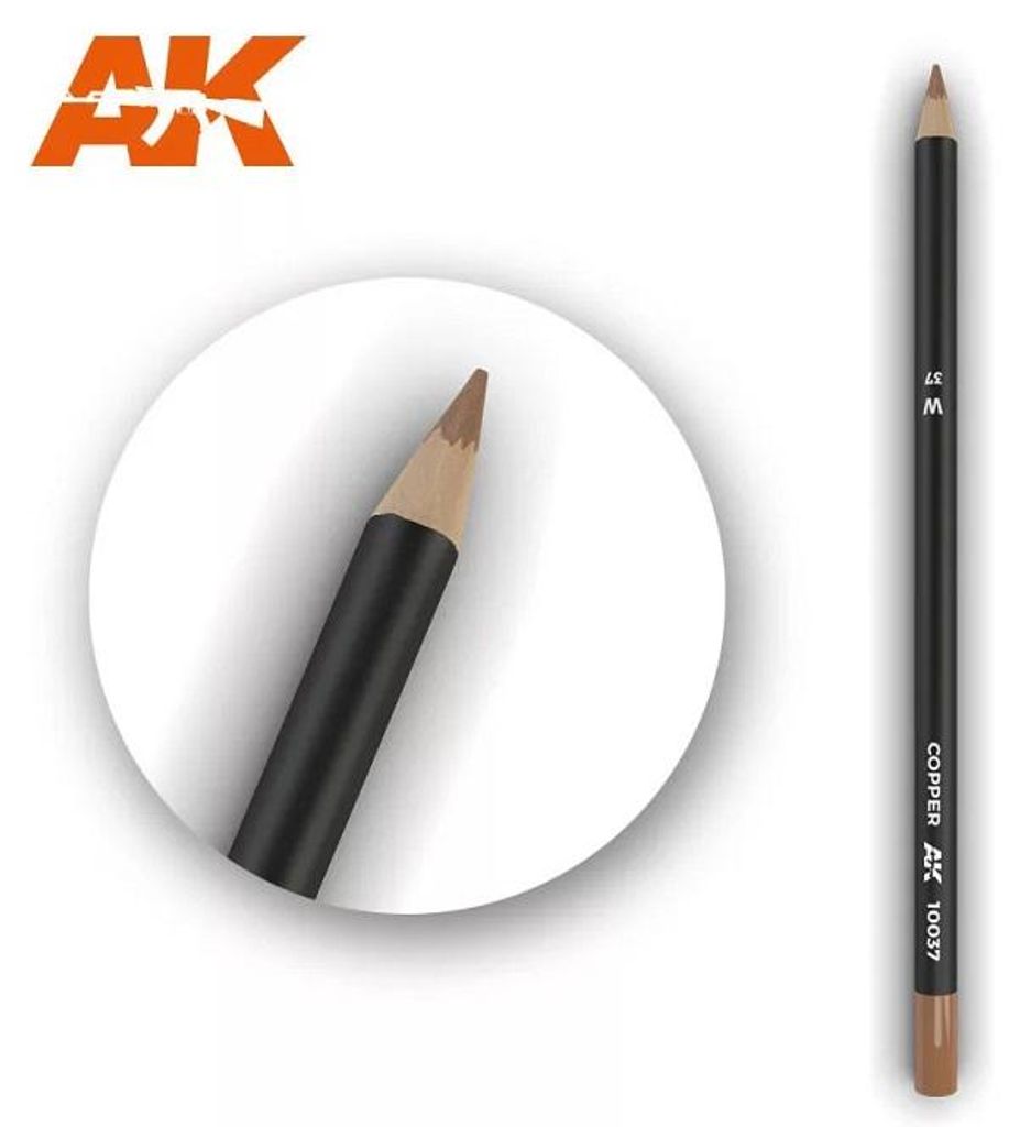 AK Interactive Watercolor Pencil Copper (1x) (AK-10037)