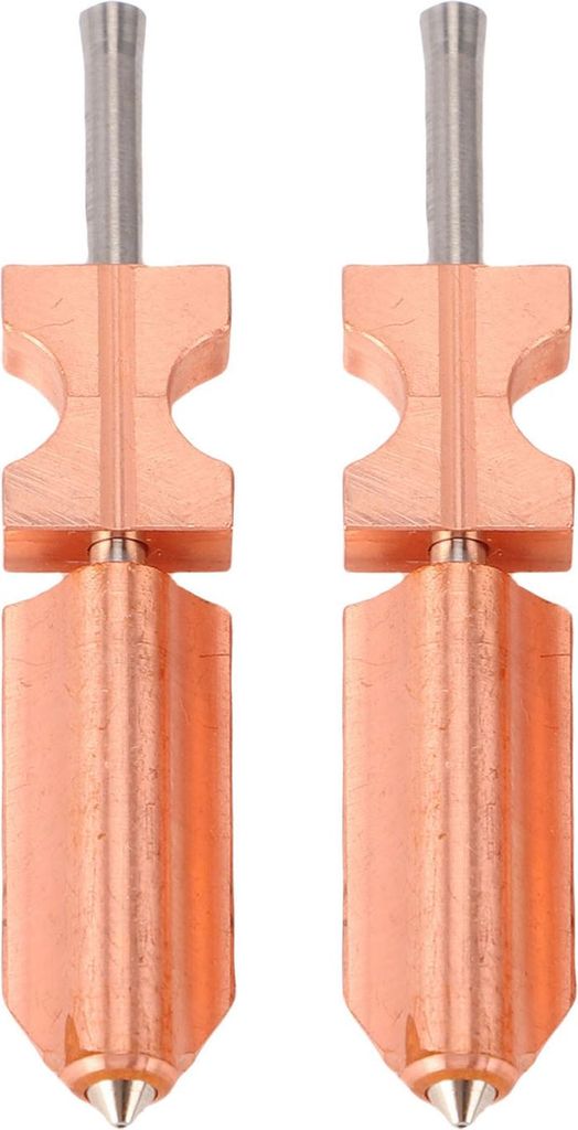 2 Stück 0,4-mm-Hotend-Ersatz für FLASHFORGE AD5X 3D-Drucker, ganz aus Metall, schnell abnehmbare Düse