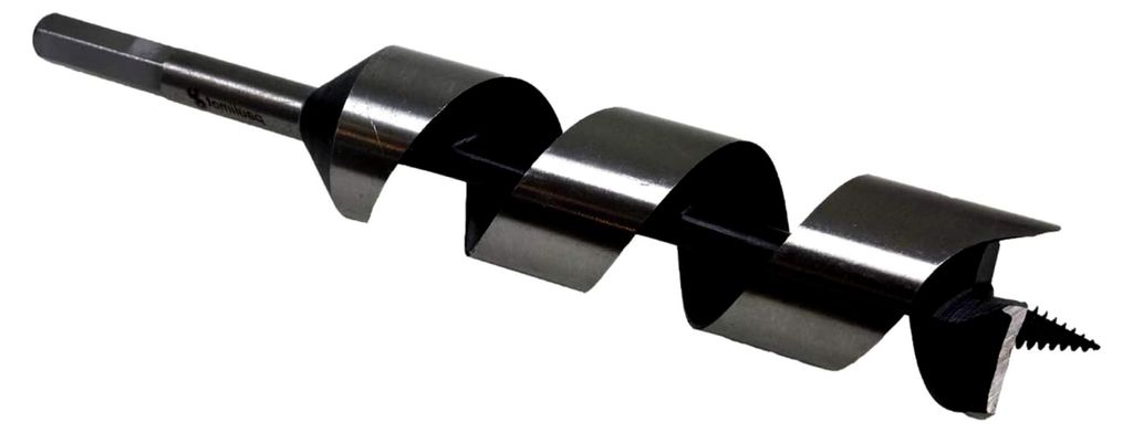 Schlangenbohrer mit einem Durchmesser von 36 mm und einer Länge von 230 mm, Form Lewis