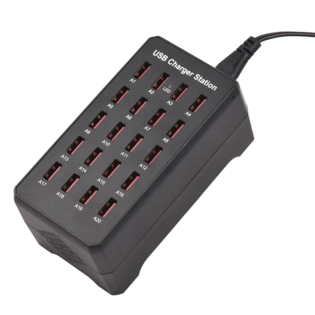Chargeur USB multi ports 100W pour charger 20 appareils sans risque