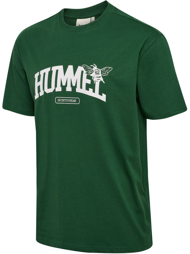 Hummel Loose T-Shirt Uni, grün, L, Uni,Herren,Damen