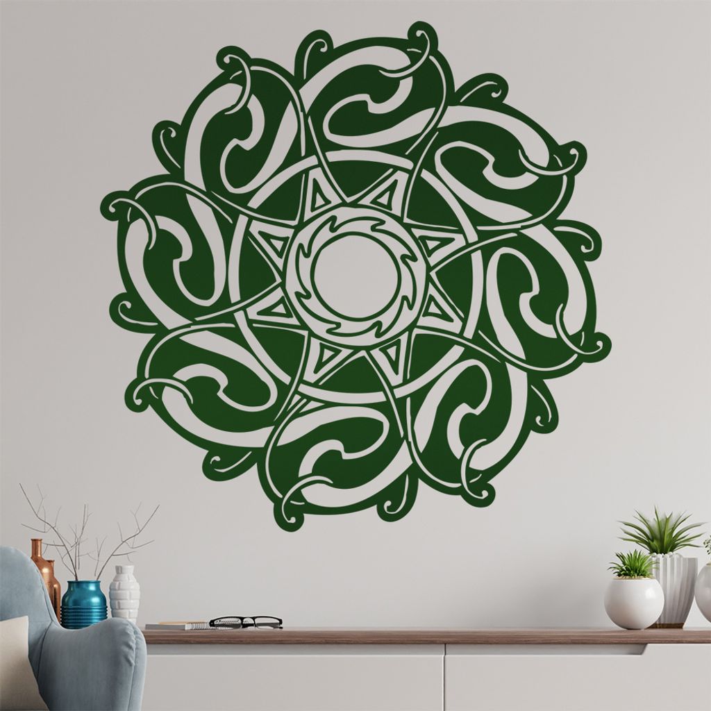 keltische Knoten Wandtattoo in 6 Größen - Wandaufkleber Wall Sticker - Dekoration, Küche, Wohnzimmer, Schlafzimmer, Badezimmer