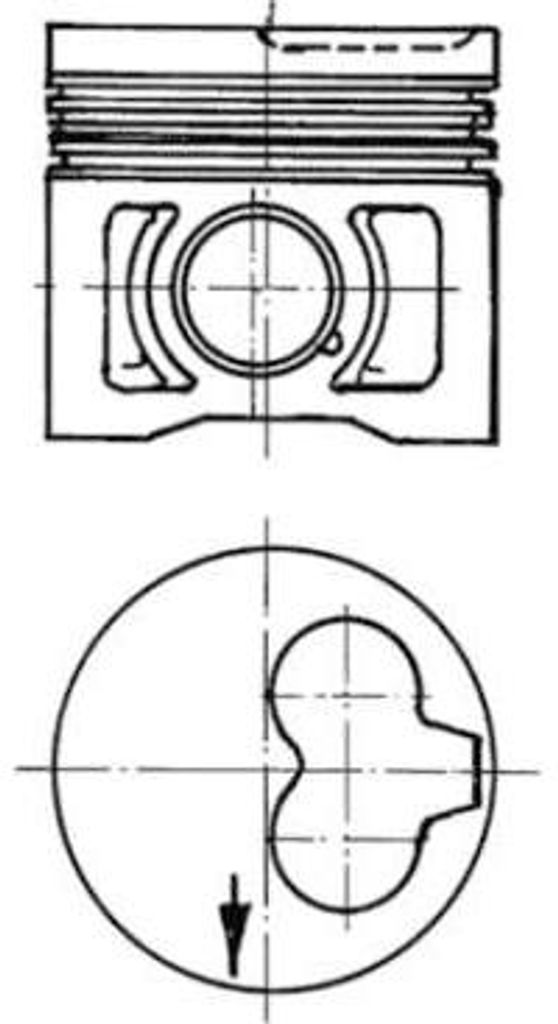 KOLBENSCHMIDT 91386620 Kolben OE 028107081 kompatibel mit A4 8D, Berlingo, Primastar, 440 K, Sportage, 460 L, Vento, Transporter IV, Polo 6N, Golf ...