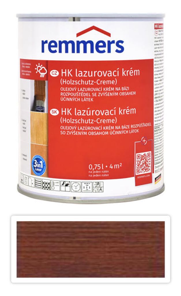 REMMERS HK lazurovací krém 0.75 l Ořech Obrázek produktu 