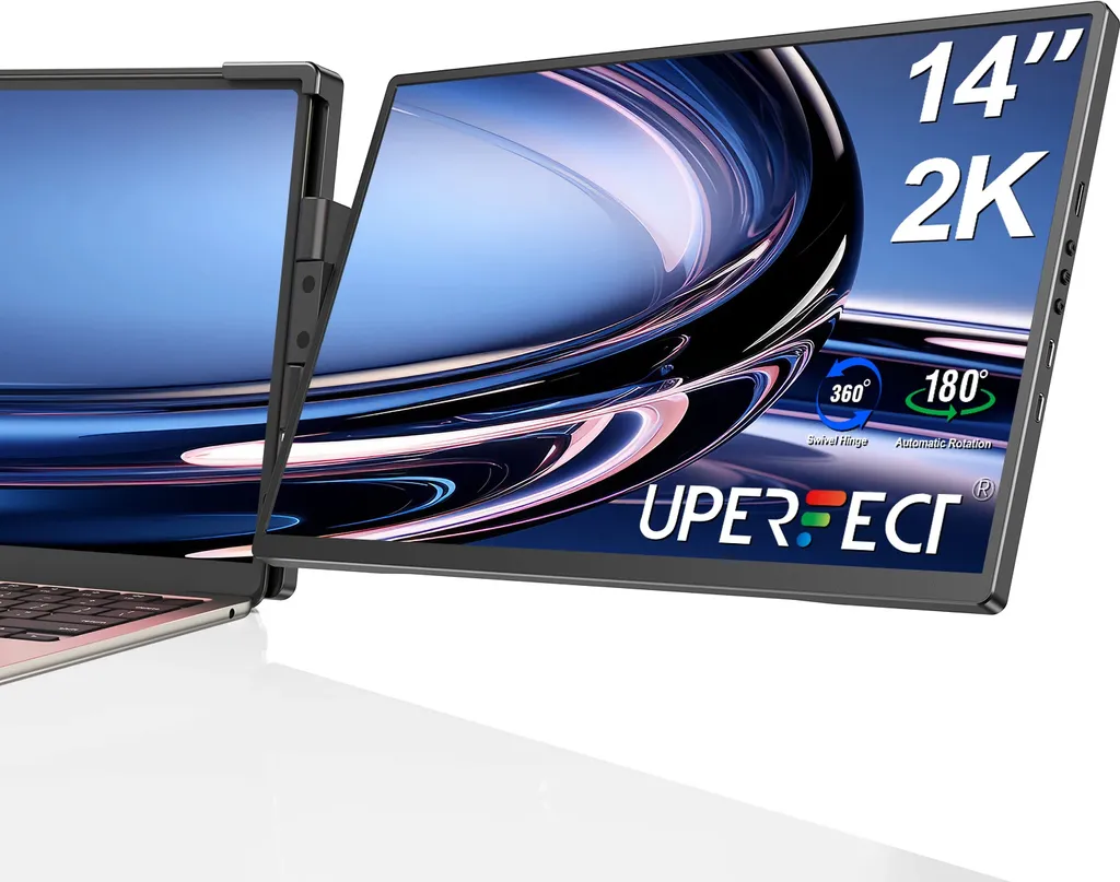 Extenseur d'écran portable QHD 2K moniteur externe haute résolution