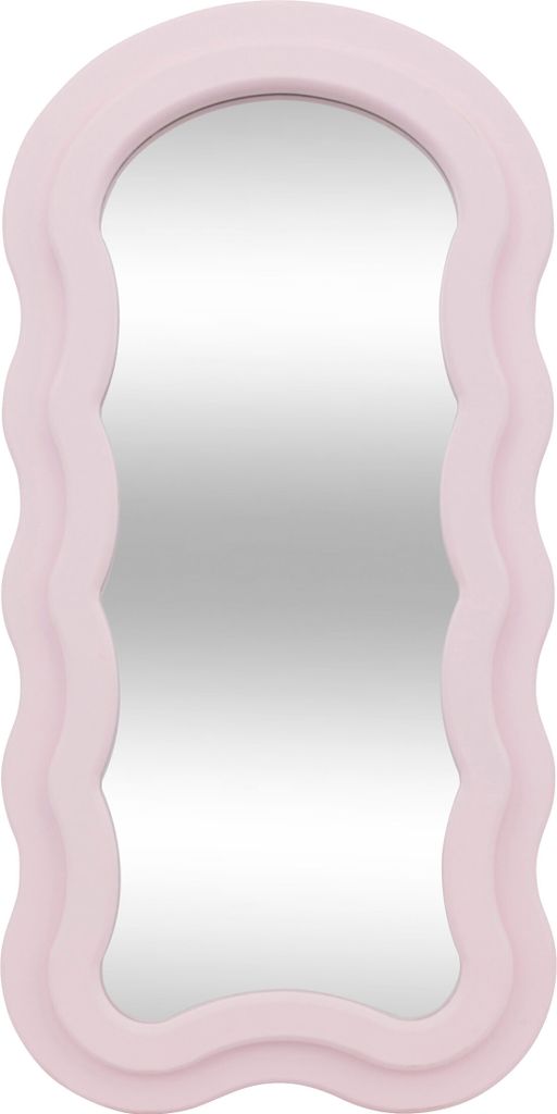 Spiegel mit rosa Rüschenrahmen AYNA, 30 x 60 cm