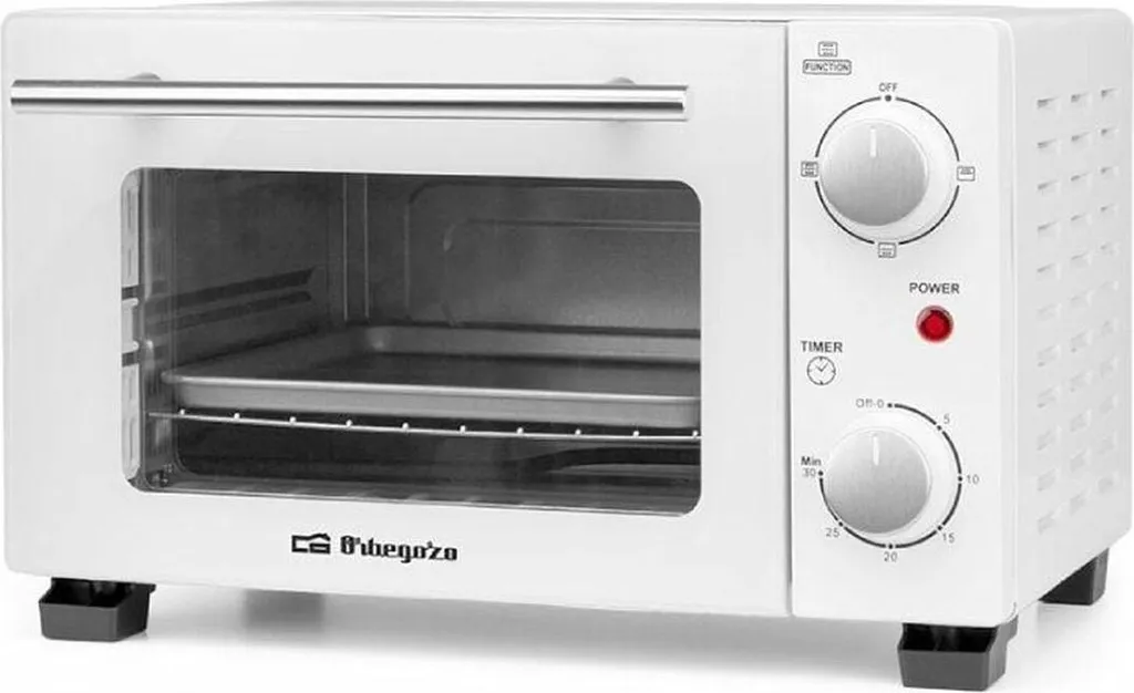 Mini Four Orbegozo HO 975 Blanc de 10L et 800W pour Petites Cuisines