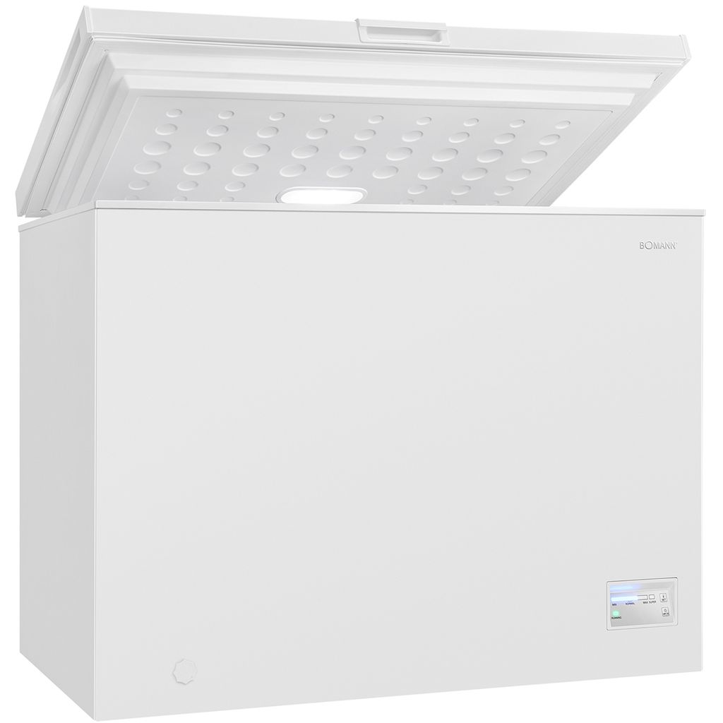 Bomann Gefriertruhe groß 198 Liter | Tiefkühltruhe mit 160 kWh Energieverbrauch | 4-Sterne-Kennzeichnung | herausnehmbarer Gefrierkorb | GT 7356
