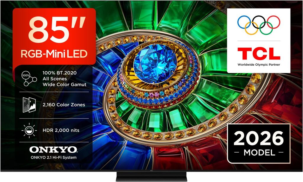 TCL RM7L 85RM7L, 2,16 m (85"), 3840 x 2160 Pixel, RGB-Mini Produktbild 