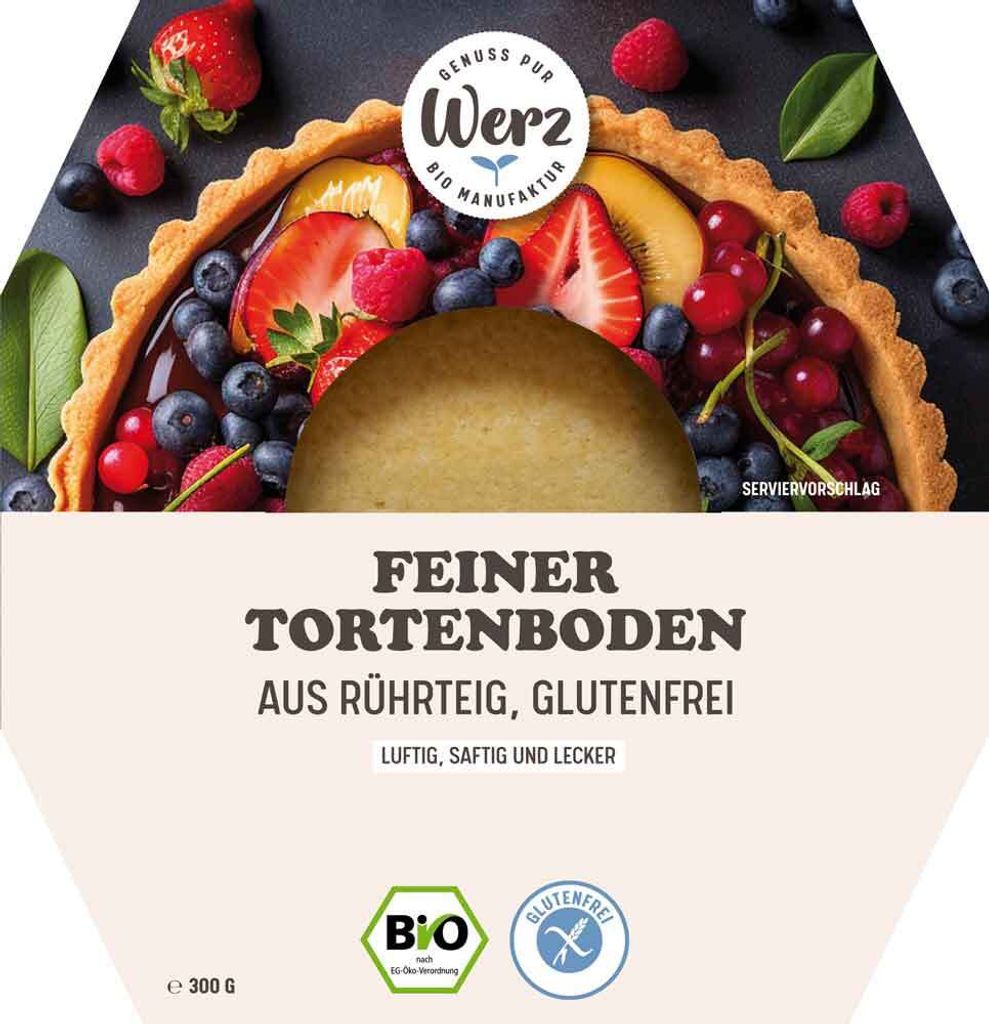 Werz Feiner Tortenboden aus Rührteig glutenfrei -- 300g Produktbild 