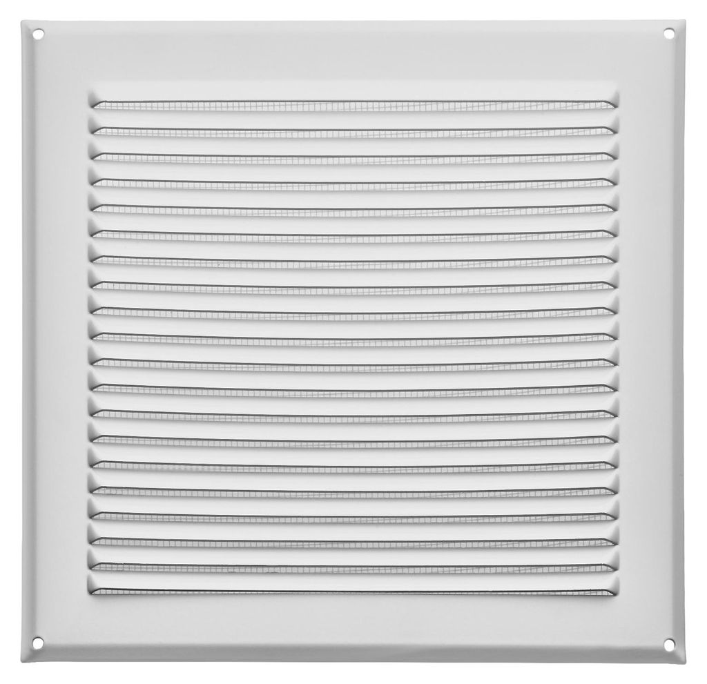 SOTECH Lüftungsgitter 250 x 250 mm Aluminium – weiß, Produktbild 