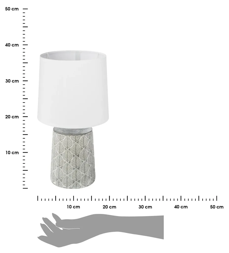 Lampe de bureau base céramique et abat-jour chic pour intérieur rétro - 8