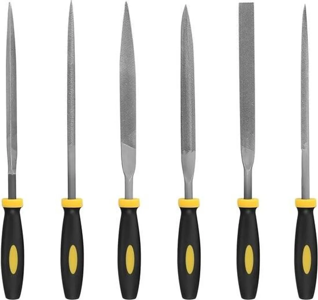 Set de 6 petites limes aiguille diamantées pour le bois et le métal