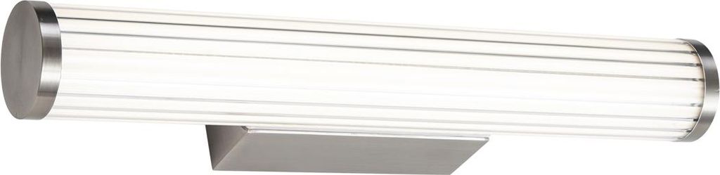 Qazqa led Retro Wandleuchte, Wandlampe - Coco - gunmetal, inkl. 13W integrierter LED, 3000K, warmweiß, 9.4cm, IP44, Ideal als Bürolampe und Badez...