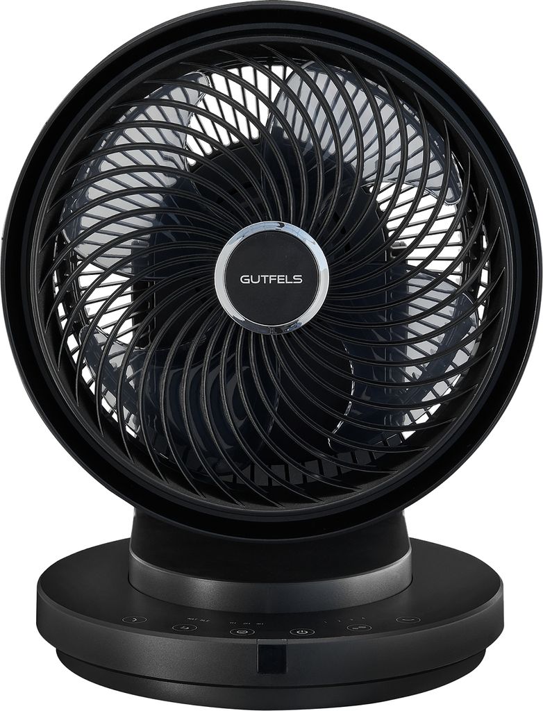 GUTFELS Tischventilator VT 66566 sw | Ventilator | Kunststoff | 60 W Leistung | Schwarz