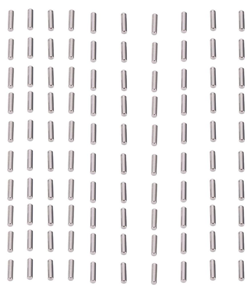 100 Stück Dübelstifte 2,5 x 10 mm, Edelstahl, hohe Härte, korrosionsbeständig, Positionierstifte für die Maschinenbauindustrie