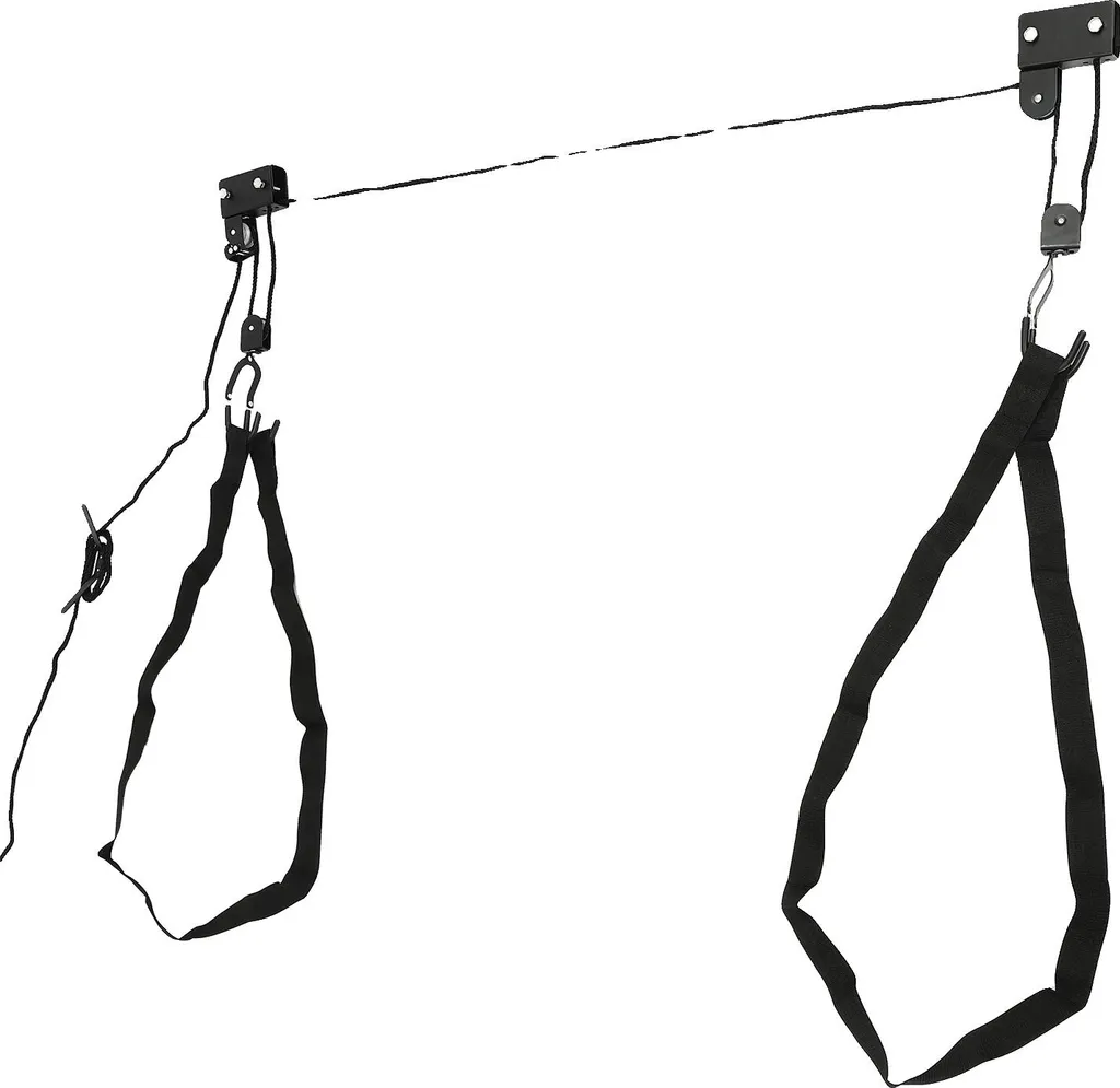 Sistema Stoccaggio Soffitto Kayak Nero | Supporto Sospensione Indoor Alta Portata