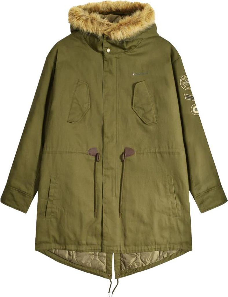 Lambretta - Parka für Herren, Segeltuch LB387 (L) (Khakigrün)