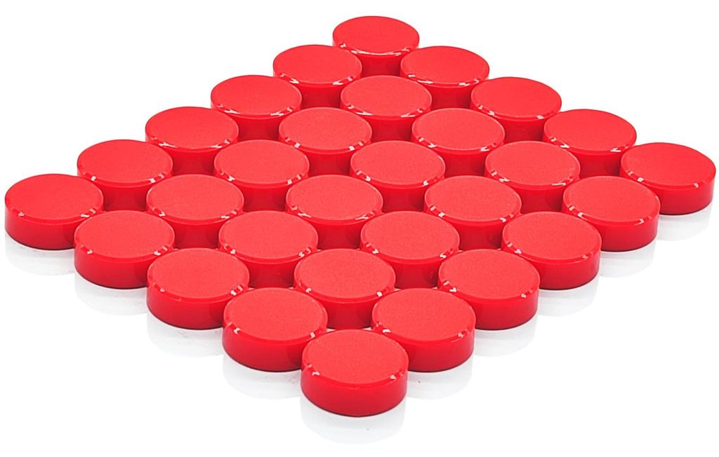 Magnete für Magnettafeln, 30 Stück, starke Magnete, Kühlschrankmagnete, Minimagnete, kleine Magnete, bunte runde Magnete, starke Whiteboard-Magn...